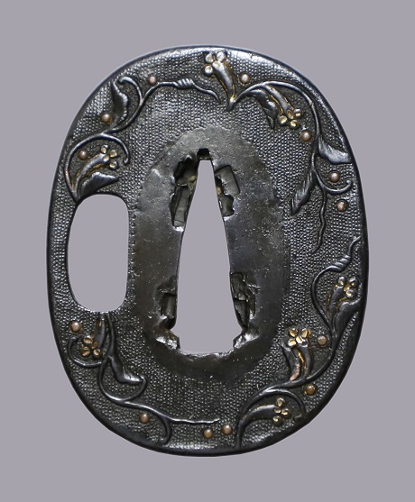 Kokinko Choji Tanto Tsuba_460px